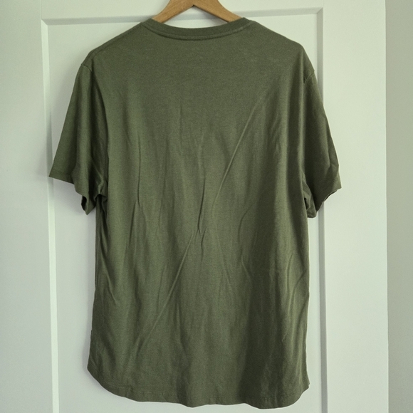 Lucky Brand Men's Medium Olive Green Henley Shirt - Picture 2 of 12